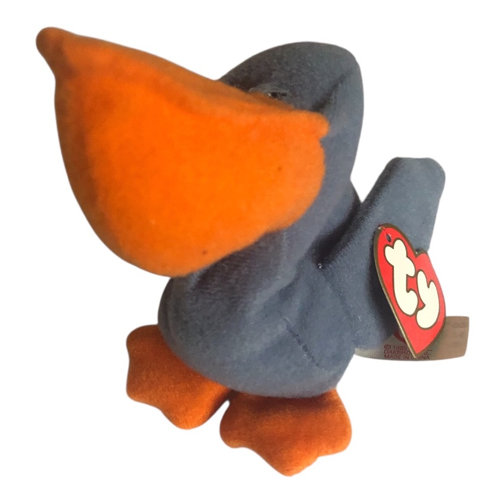 Vintage Ty Beanie Baby Scoop The Pelican Bird 1993